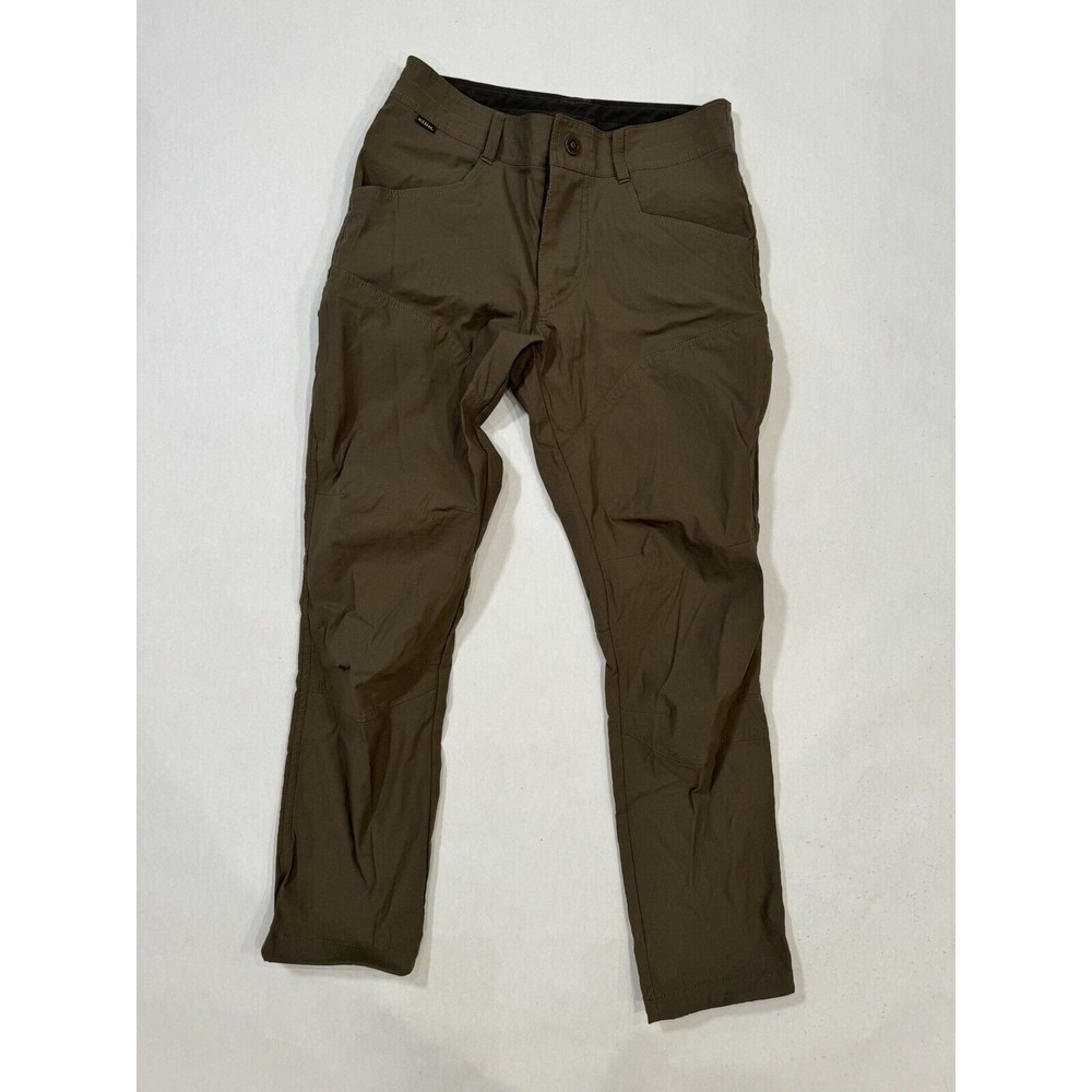 Men's KUHL RENEGADE ROCK 30x30 Brown Burnt Olive Nylon Stretch Hiking Pants